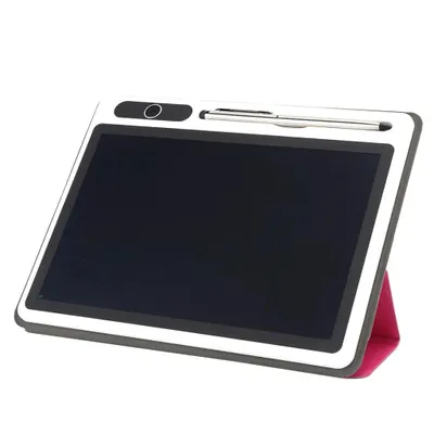 Produktbild von Elektronischer Notizblock, LCD-Tablet, Zeichenblock, Geschäftsbedarf, Handmalwerkzeug, 9 Zoll (Rosenrot (mit Kunstlederhülle))