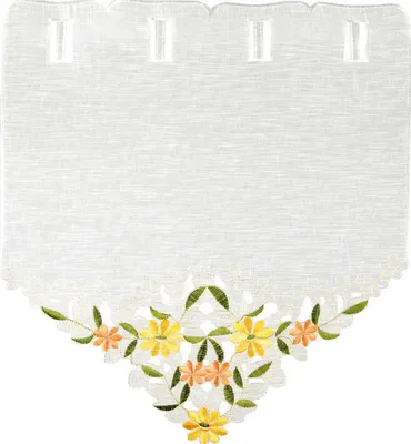 Produktbild von Fenstergardine mit Stickerei, Größe: 35x40cm, Farbe: Grün