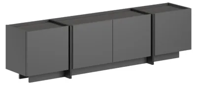 Immagine prodotto di Mobile TV in legno "Lowen" - 180 x 35 x 46 cm - Antracite / Nero