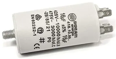 Motor-Kondensator, 16 µF, 475 V AC, 36x70 mm, Polypropylen