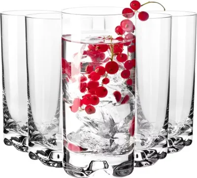 Produktbild von KROSNO Mixology Hohe Gläser mit Dickem Boden, 6er-Set, 340 ml