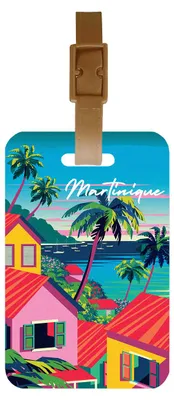 Image de Color Pop Etiquette bagage – Martinique – Case