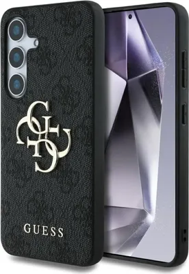 Produktbild von GUESS case passend für SAMSUNG S25 GUHCS25S4GMGGR (4G PolyurethanBig Logo) black