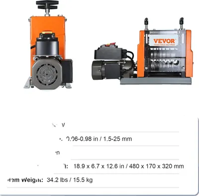 Obrázok produktu pre Elektrický stroj na odizolovanie drôtov, výkon 60 W, rozsah priemerov drôtov 1,5-25 mm, 1,5-25 mm 60 W