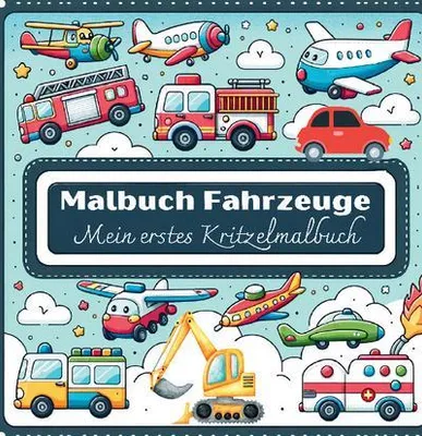Produktbild von Malbuch Fahrzeuge - Mein erstes Kritzelmalbuch