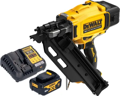 Obrázek produktu pro DeWalt DCN 930 M1 Akumulátorová hřebíkovačka 18 V 50–90 mm bezkartáčová + 1x akumulátor 4,0 Ah + nabíječka