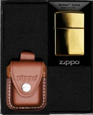 Obrázek produktu pro Sada zapalovačů ZIPPO HIGH POLISHED BRASS ARMOR HEAVY dárek No2