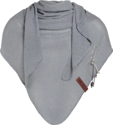 Produktbild von Knit Factory Lola Dreieckstuch - Grau - 190x85 cm