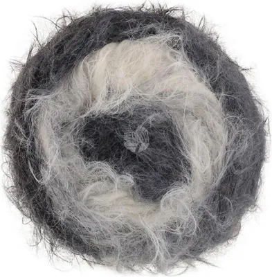 A ball of yarn with multiple colors.