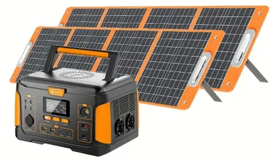 Productafbeelding van Draagbare Zonne-energiegenerator - Powerstation - Mobiele Energievoorziening - Zonnepaneel Set