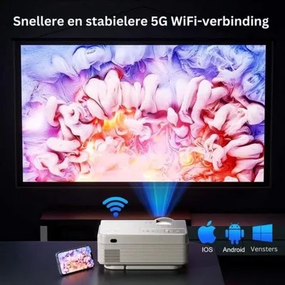Image de Projecteur home cinéma - Résolution 4K - Wi-Fi 5G et Bluetooth - 15 000 lumens