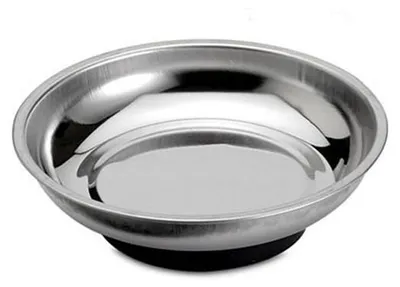 Image de Lot de 3 outils d'inspection : plateau magnétique en acier inoxydable, miroir d'inspection télescopique et pince magnétique extensible pour vis, boulons et écrous