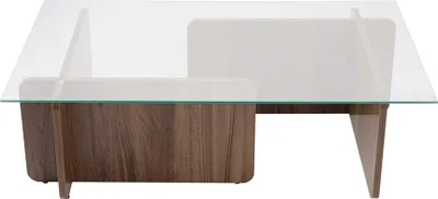 Produktbild von Skye Decor, Flavio - Walnut, Couchtisch, Nussbaum, 100 % gehärtetes Glas, 105 x 65 x 30