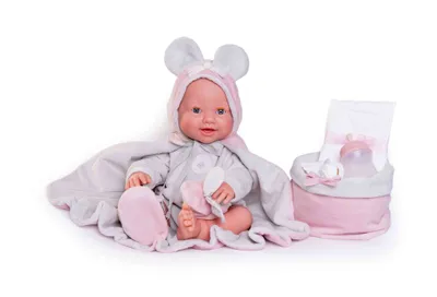 Obrázok produktu pre Antonio Juan - MIA - žmurkajúca a cikajúca bábika bábätko - 42 cm