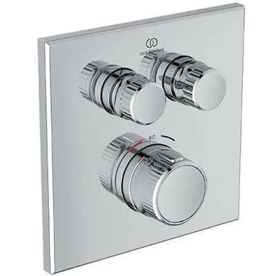 Produktbild von IS Brausethermostat UP Ceratherm Navigo 2 Verbraucher Eckig Chrom
