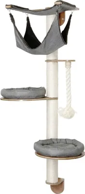 Produktbild von Kerbl Wandkratzbaum Dolomit 2.0 Tofana, Katzenkratzbaum, Wand-montiert, Grau, Weiß, Holz, Sisal, 1600 mm