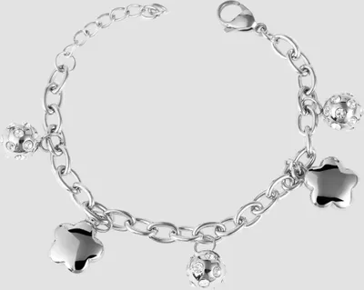 Produktbild von Akzent Kettenarmband aus Edelstahl in silberfarbig