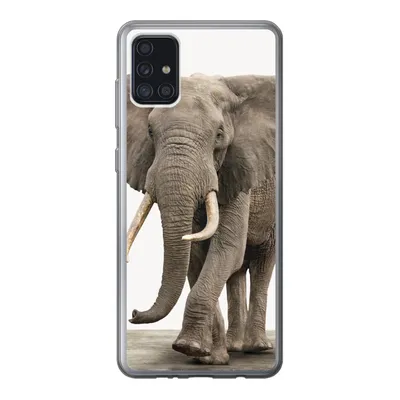 Produktbild von MuchoWow® Handyhülle Schutzhülle Hülle für Samsung Galaxy A52 5G Elefant - Kinder - Tiere - Mädchen Silikon Softcase Handy Hülle - Umschlag