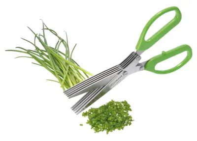 Obrázok produktu pre WESTMARK Nožnice na bylinky Herb Fairy s 5 čepeľami a čistiacim hrebeňom 20x8x2cm