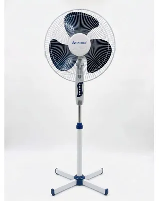 Image de Ventilateur sur pied Blanc 40cm Oscillant Synchro FS-40
