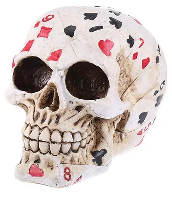Productafbeelding van Skeletkop, menselijk hoofdbeeld, decoratie voor Halloween, bar, huis, tafel