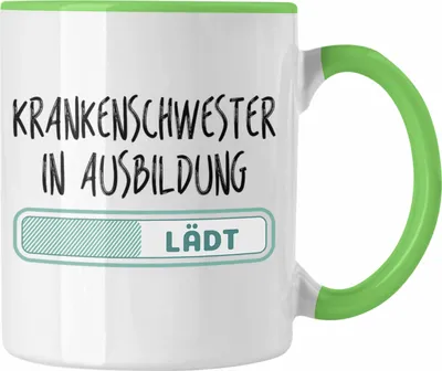 Produktbild von Trendation - Krankenschwester In Ausbildung Tasse Geschenk Ausbildung Zur Krankenschwester (Grün)