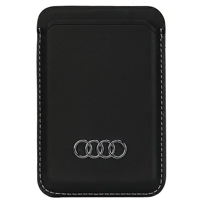 Produktbild von Audi Synthetikleder Magnetische Geldbörse Kompatibel mit Magsafe - Schwarz