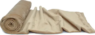 Obrázek produktu pro Minky pletenina hladký vzor, velbloudí 50 x 160 cm