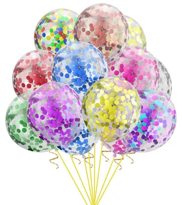 Productafbeelding van Set van 20 Stuks Konfetti Ballonnen met Helium voor Feestelijke Gelegenheden