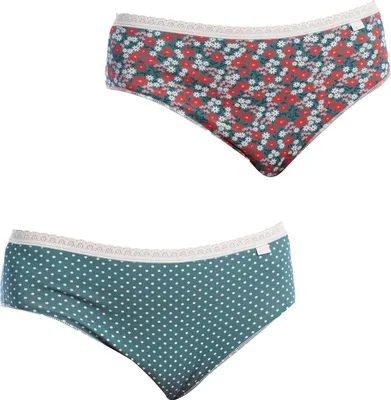 Produktbild von Janira 2er-Pack Brislip Coquettes Baumwollhöschen 1032361 für Damen