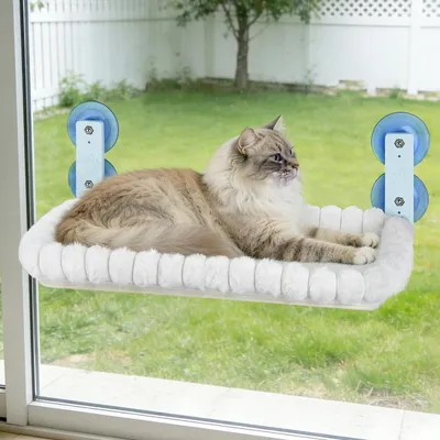 Katzen-Fensterliege Hängematte, weich, abnehmbarer Bezug