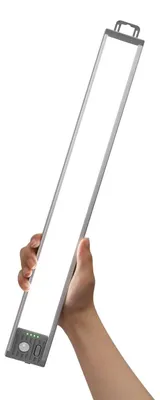 Immagine prodotto di Luce LED sottopensile - 44,5 cm - 4500 mAh - 3 colori di luce - Sensore di movimento - Argento