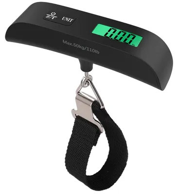 Produktbild von Digitale Reise- oder Gepäckwaage mit Temperatursensor, 50 kg