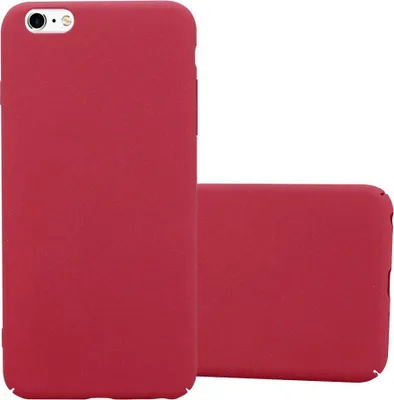 Produktbild von Cadorabo Schutzhülle für Apple iPhone 6 PLUS / 6S PLUS Hülle in Rot Etui Hard Case Handyhülle Cover