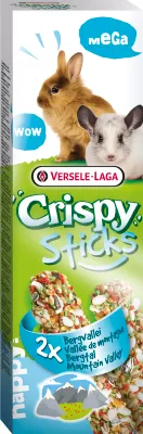 Obrázok produktu pre Versele Laga - Mega tyčinky pre králiky a činčily "Mountain Valley" - pečené XL tyčinky s ryžou pre králiky a činčily, 140 g