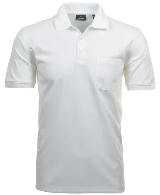 Ragman H-Polo Polo Soft-Knit uni in weiß