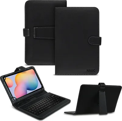 Produktbild von Tastatur Tasche für Samsung Galaxy Tab A7 10,4 Keyboard USB QWERTZ SchutzhülleFarben:Schwarz