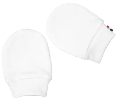 Produktbild von Babyfäustlinge Jeanne - Naissance - Weiß | by SEVIRA KIDS