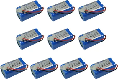Produktbild von 10x Trade-Shop Li-Ion Staubsauger-Akku 14,8V / 2200mAh Ersatz für Ecovacs 4ICR19/65 BL7402A INR18650-M26-4S1P, iLife PX-B020, Zaco 501929