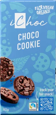 Produktbild von vegane Choco Cookie Schokolade 80g von iChoc