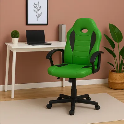 Produktbild von Schreibtischstuhl Junior höhenverstellbar ergonomischer Drehstuhl Grün