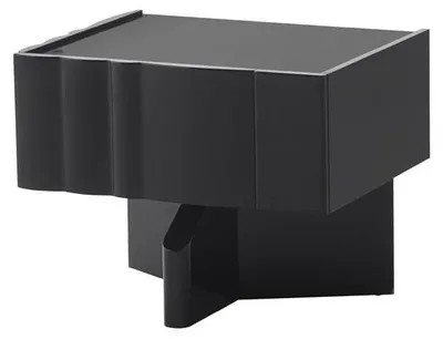 Obrázok produktu pre Nočný stolík, moderný, čierny, elegantný, príkonová skrinka