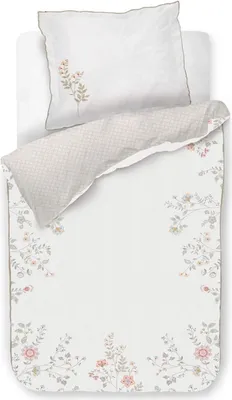 Produktbild von Pip Studio Bettwäsche-Garnitur Campo de Flores Farbe Off-white Größe 135x200+80x80