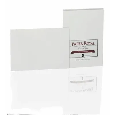 Produktbild von Karten 20 Stück A6 Paper Royal grau Gerippt