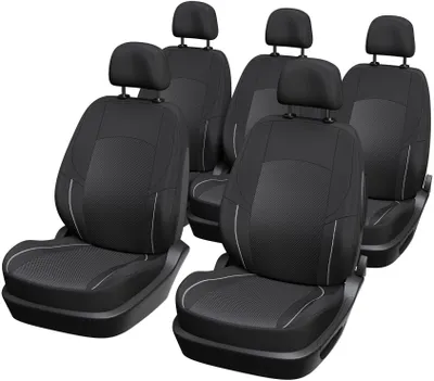 Produktbild von 5er-Pack universelle Autositzbezüge – XLCOVER – Minivan – Airbag-kompatibel – Bezüge für Sitze, Rückenlehnen und Kopfstützen