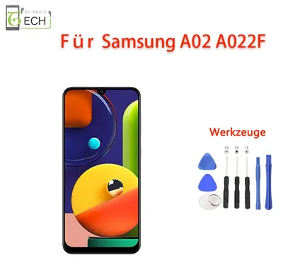 Produktbild von Für Samsung Galaxy A02 SM-A022F LCD Display mit Rahmen Touchscreen Bildschirm