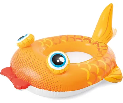 Produktbild von INTEX 59380NP - Baby-Boot - Pool-Cruiser (110x100cm) Kinderboot aufblasbar Poolspielzeug Fisch
