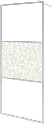 Produktbild von Duschwand für Begehbare Dusche ESG-Glas Steindesign 90x195 cm