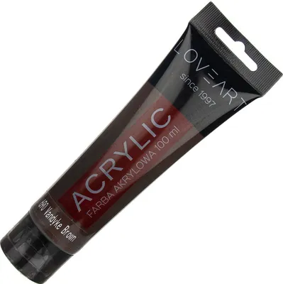 Produktbild von LOVEART 100ML Acrylfarbe Malfarbe Künstlerfarbe Malen Farbe, Vandyke brown 690 - dunkelbraun