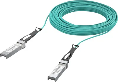 Produktbild von UniFi Long-Range Direct Attach Kabel (AOC), 10Gbps (blaugrün, 20 Meter)